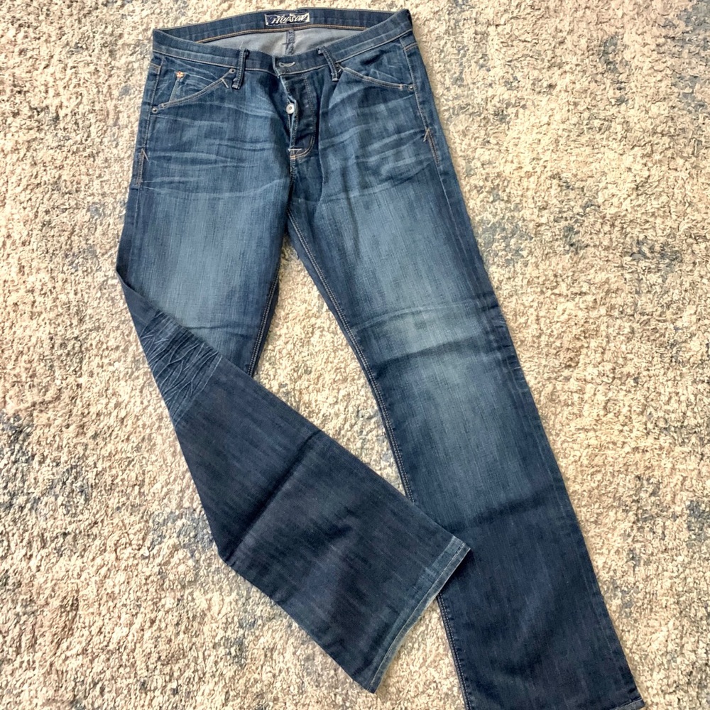 Hudson men’s straight leg button fly jeans
